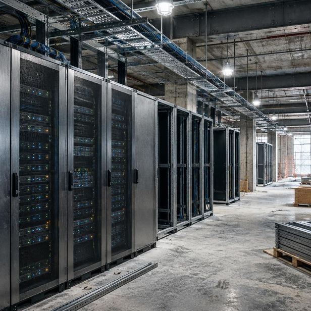A data center under construction.